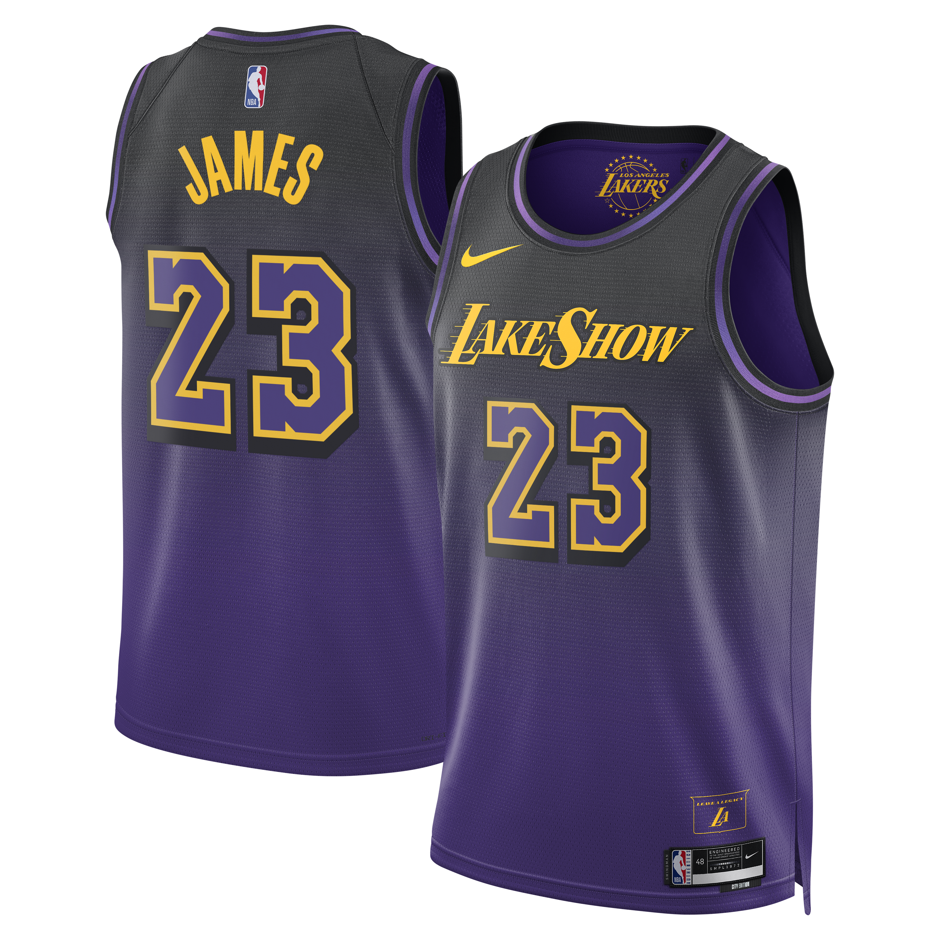 City Edition Lakers Camiseta Nike Nike Jersey Hombre Los Angeles