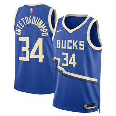 Nike Jersey Hombre Milwaukee Bucks Giannis Antetokounmpo Ce