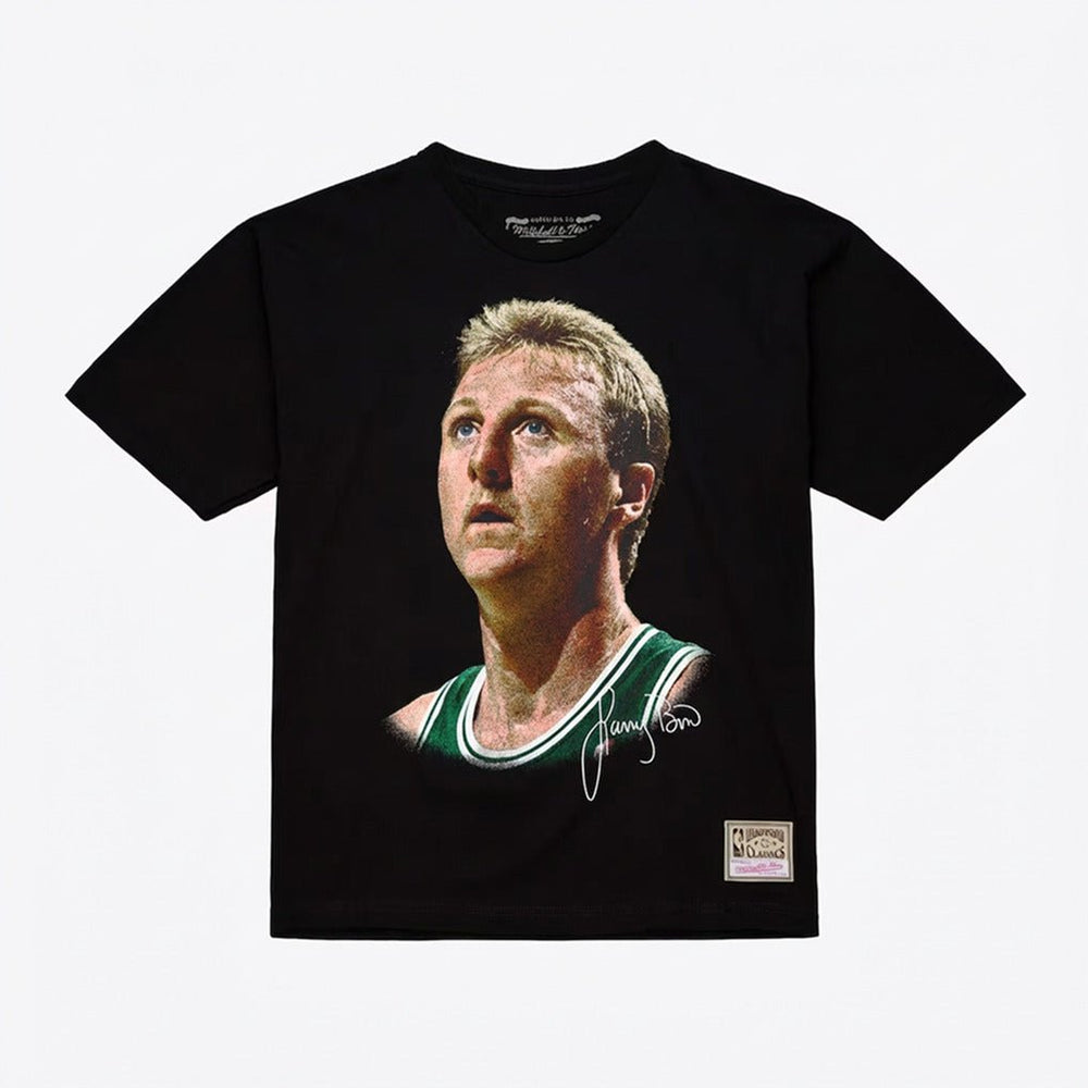 Mitchell and Ness Polera Big Face Tee Hombre Boston Celtics Larry Bird - NBA Store Chile