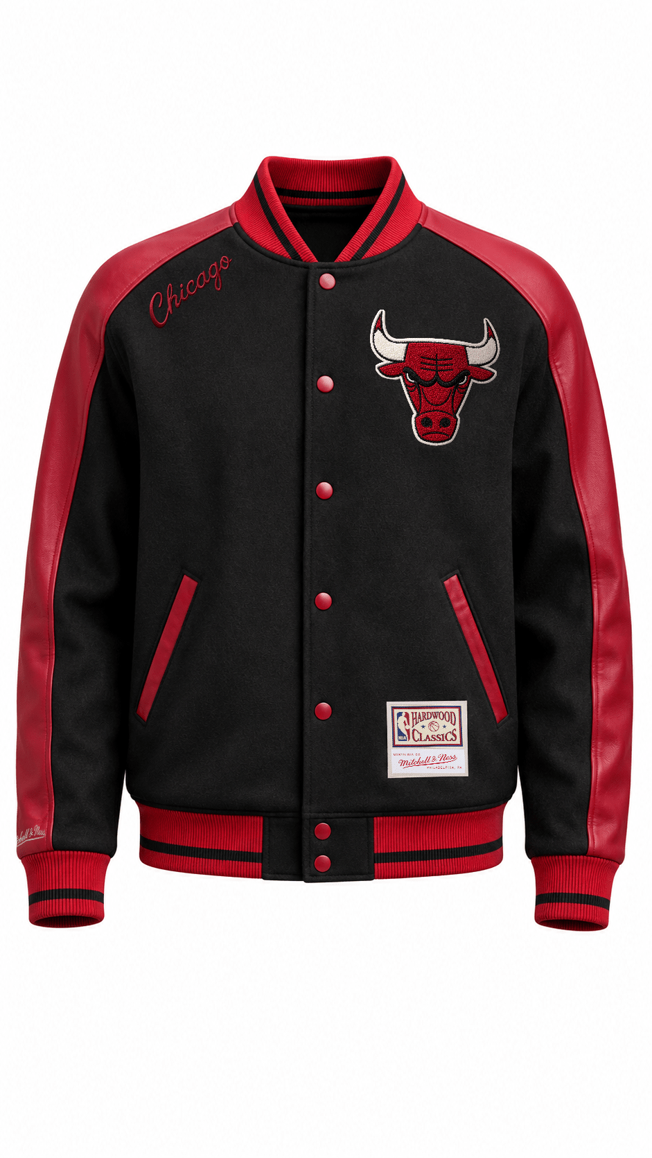 NBA Chaqueta Match UP Hombre Chicago Bulls Negro - NBA Store Chile