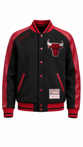 NBA Chaqueta Match UP Hombre Chicago Bulls Negro - NBA Store Chile