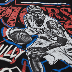 NBA Polera Chalked UP Hombre Philadelphia 76ers Allen Iverson Negro - NBA Store Chile