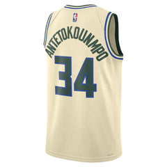 Nike Hombre Milwaukee Bucks Giannis Antetokounmpo Swingman City Edition 25 - NBA Store Chile