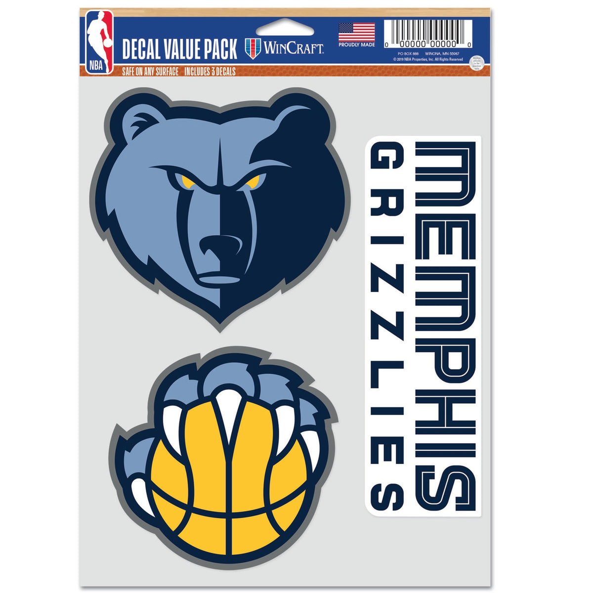 Wincraft Sticker Memphis Grizzlies