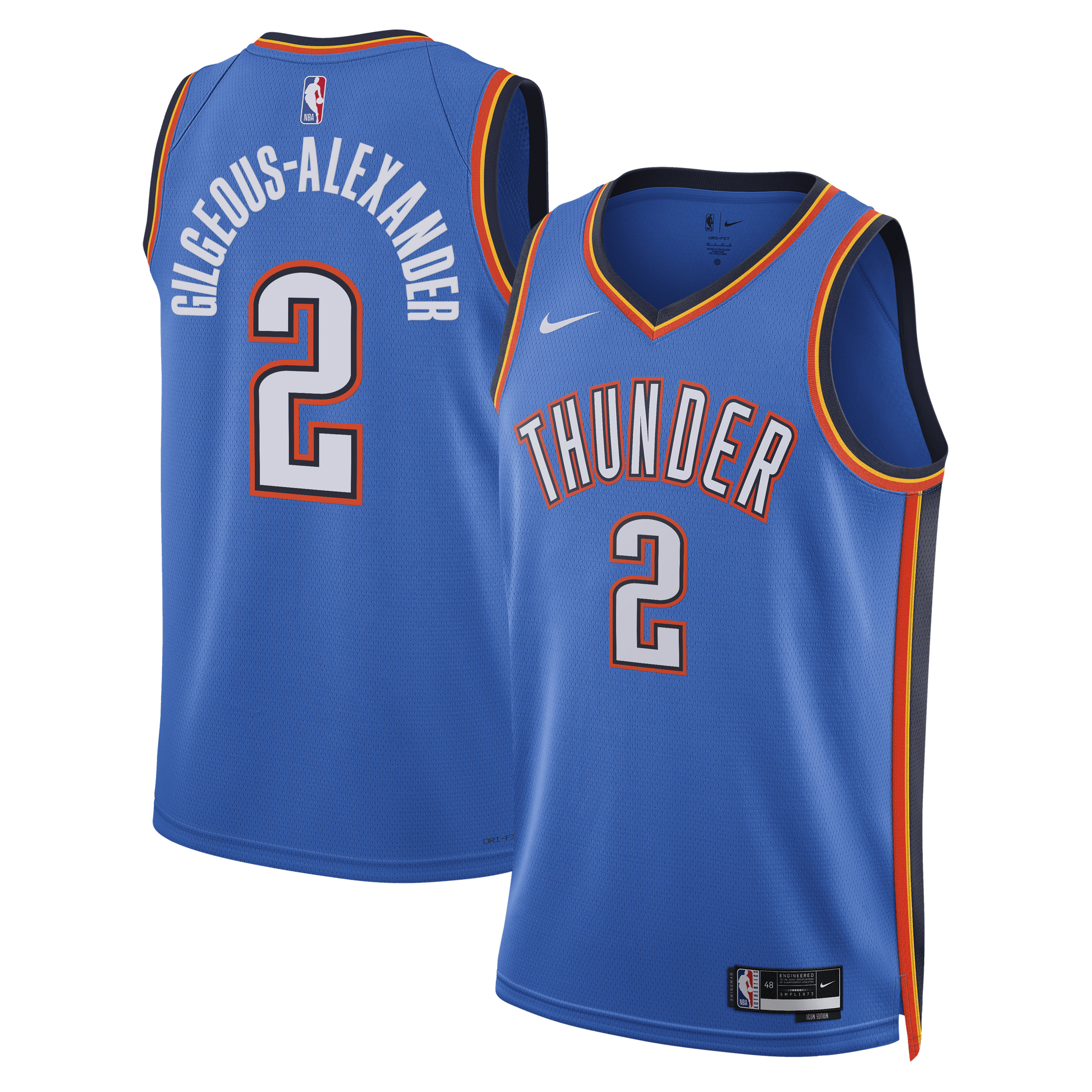 Nike Jersey Hombre Oklahoma City Thunder Shai Gilgeous-Alexander ICN