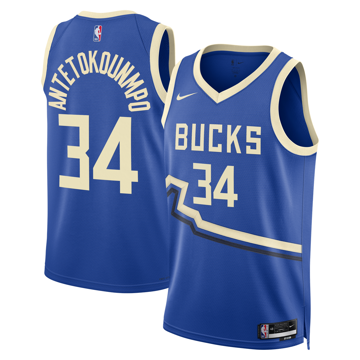 Nike Jersey City Edition Hombre Milwaukee Bucks Giannis Antetokounmpo
