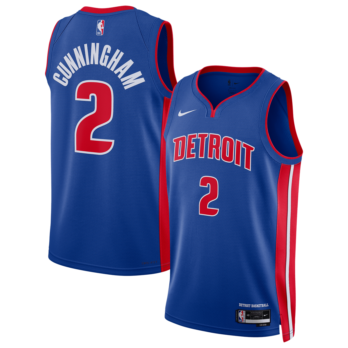 Nike Jersey Hombre Detroit Pistons Cade Cunningham Azul
