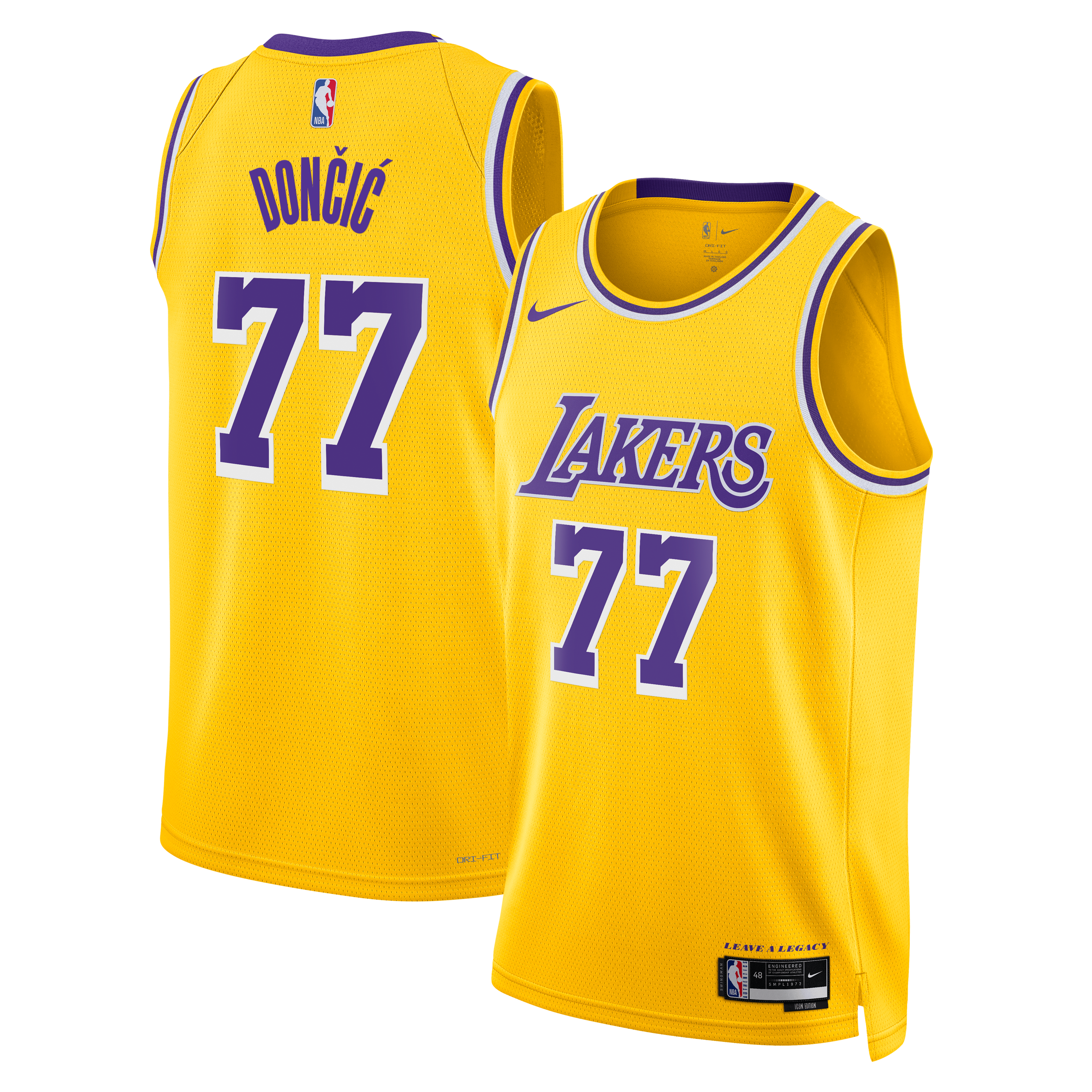 Nike Jersey Icon Hombre Los Angeles Lakers Luka Doncic
