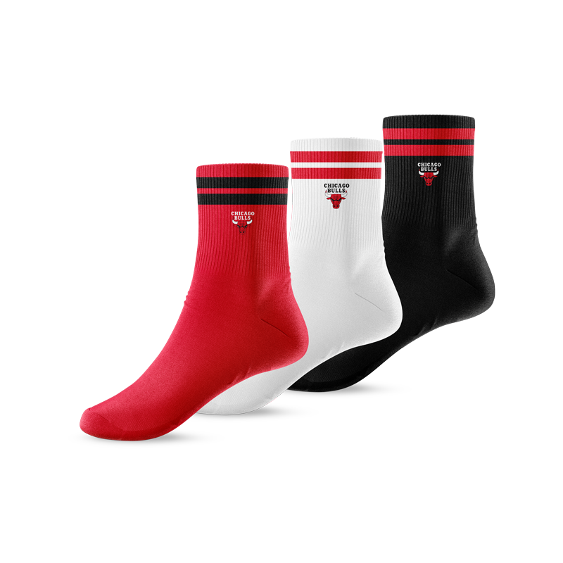 NBA Pack 3 Calcetín Unisex Chicago Bulls