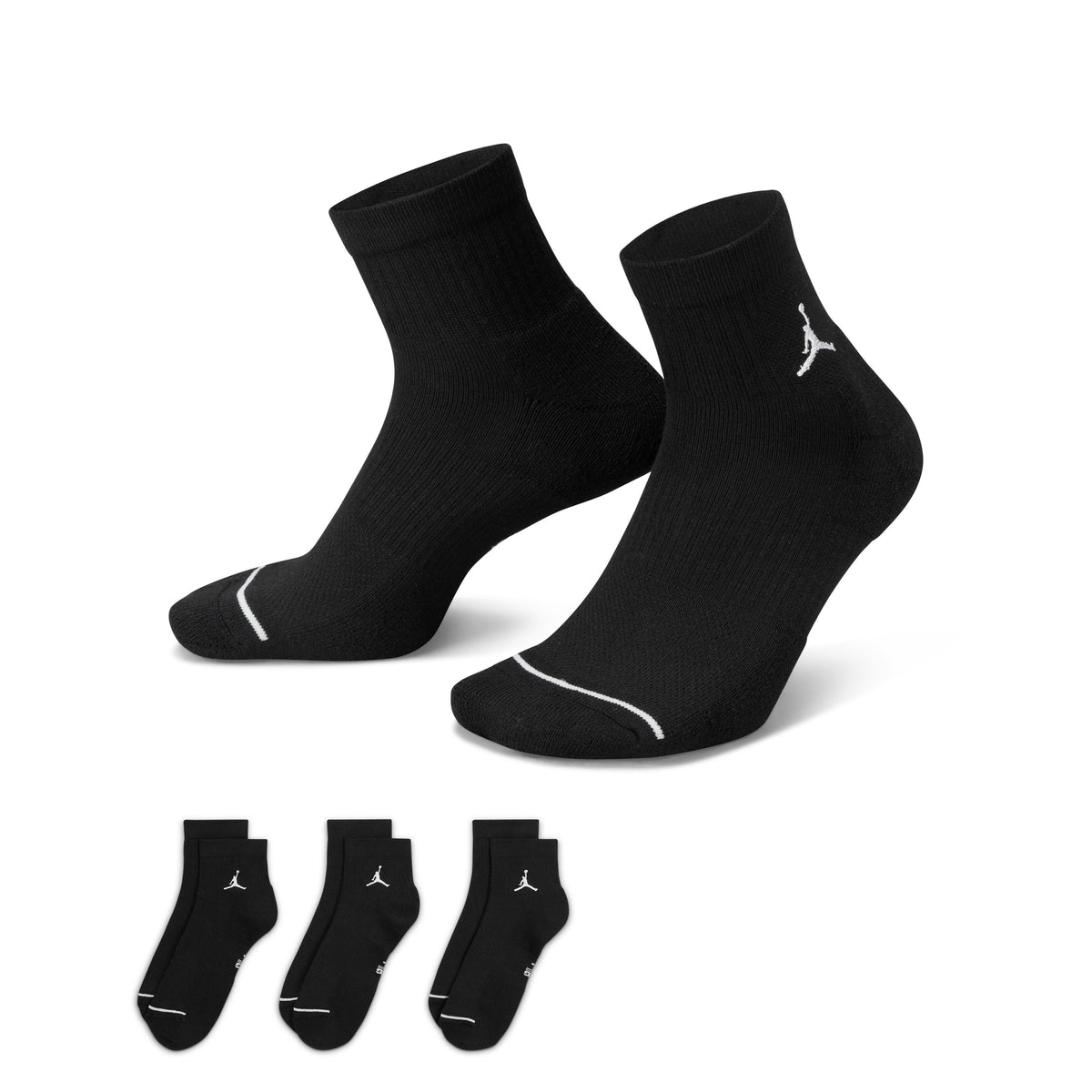 Jordan Pack 3 Calcetín Corto Hombre