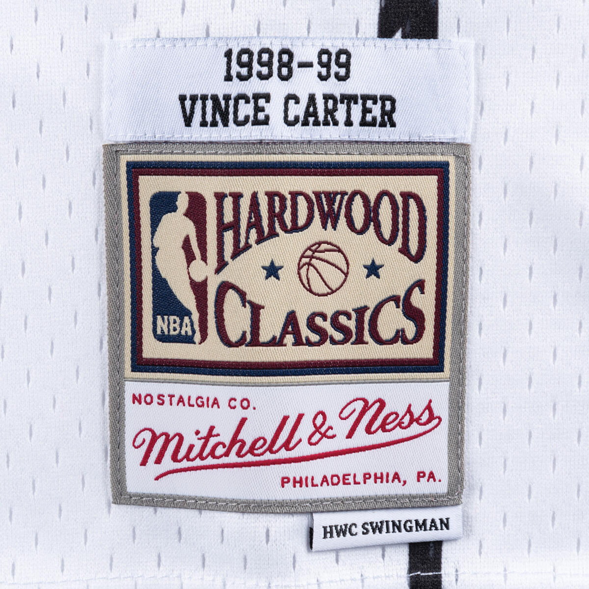 Mitchell and Ness Jersey Swingman Home Jersey 1998 Hombre Toronto Raptors Vince Carter Blanco