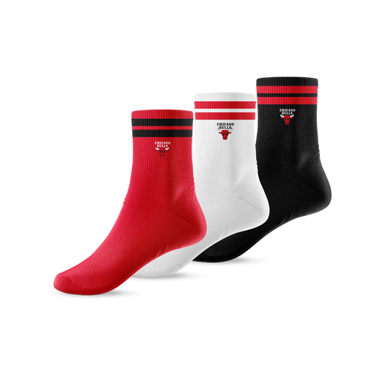 NBA Pack 3 Calcetín Unisex Chicago Bulls