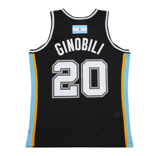 PREVENTA Mitchell & Ness Jersey Hombre San Antonio Spurs Manu Ginobili