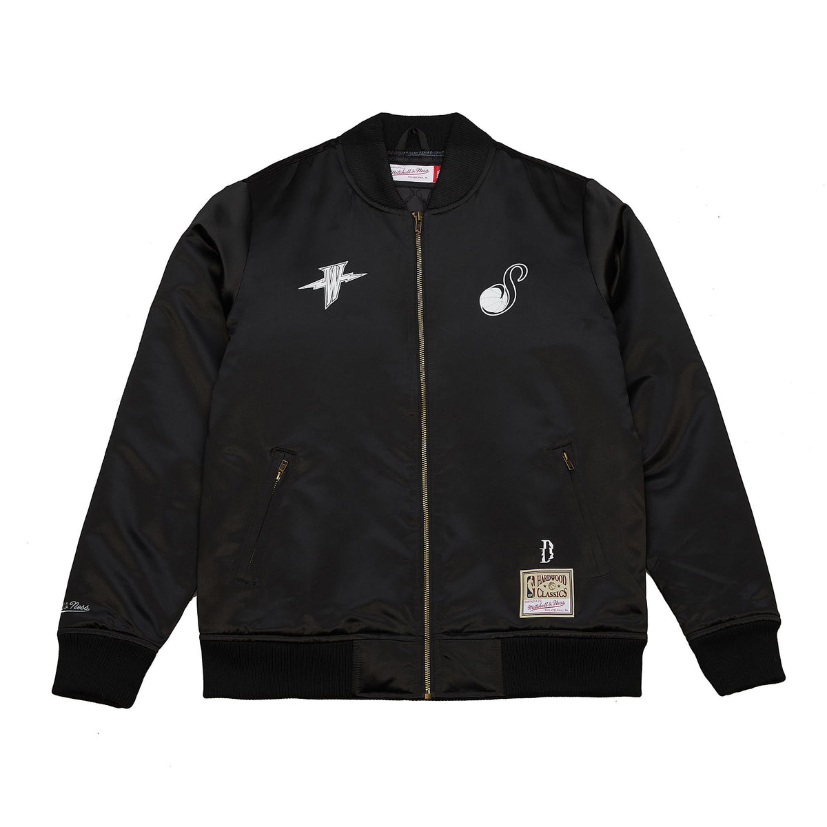 Mitchell & Ness x Suga Glitch Chaqueta Bomber Hombre Golden State Warriors