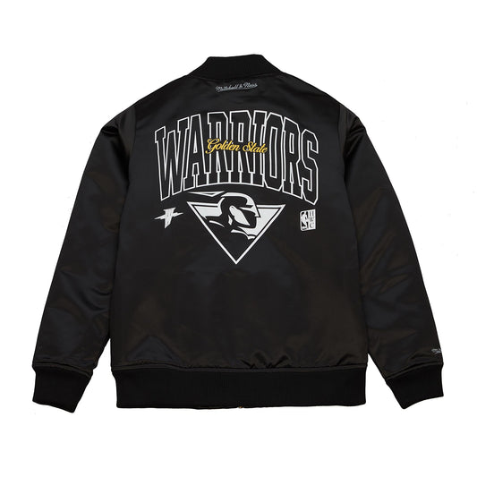 Mitchell & Ness x Suga Glitch Chaqueta Bomber Hombre Golden State Warriors