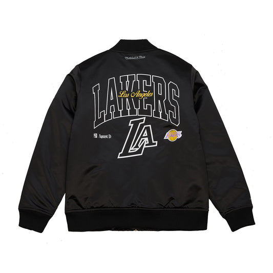 Mitchell & Ness x Suga Glitch Chaqueta Bomber Hombre Los Angeles Lakers