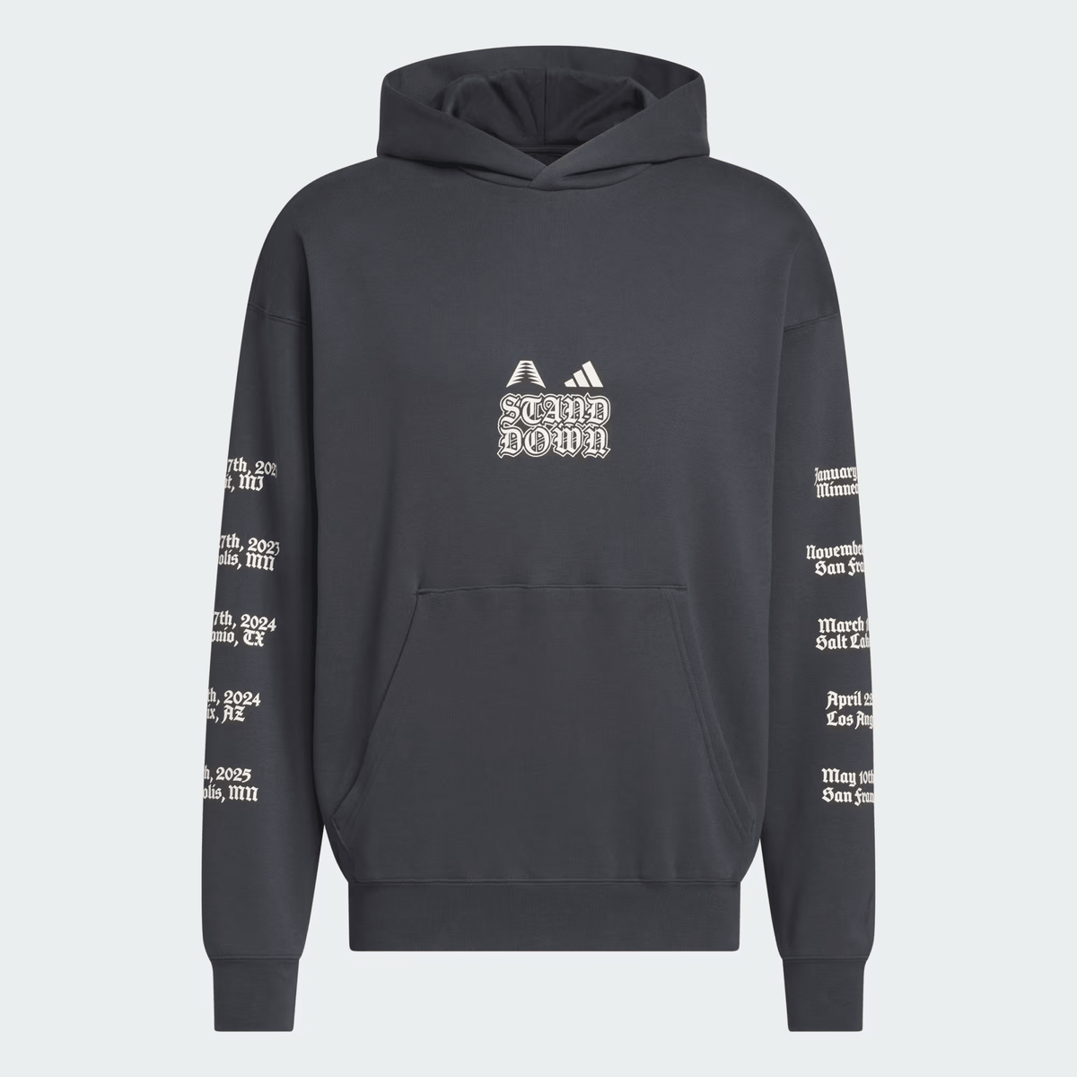 Adidas Polerón Anted Hoodie Hombre Anthony Edwards Gris - NBA Store Chile
