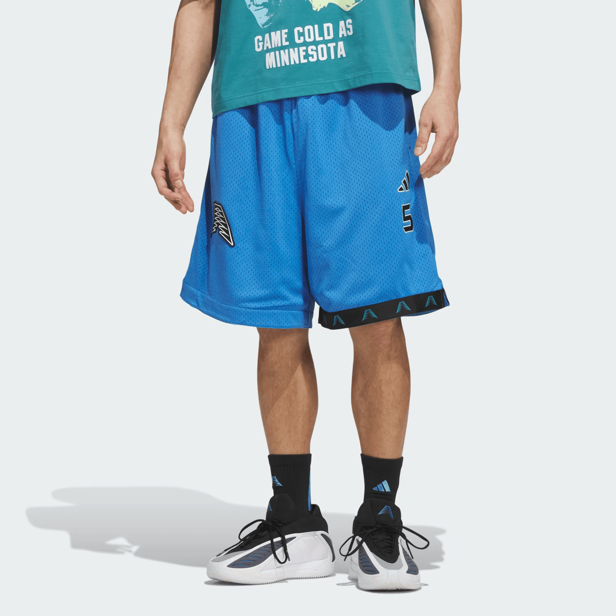 Adidas Short Anted Short Hombre Anthony Edwards Azul - NBA Store Chile