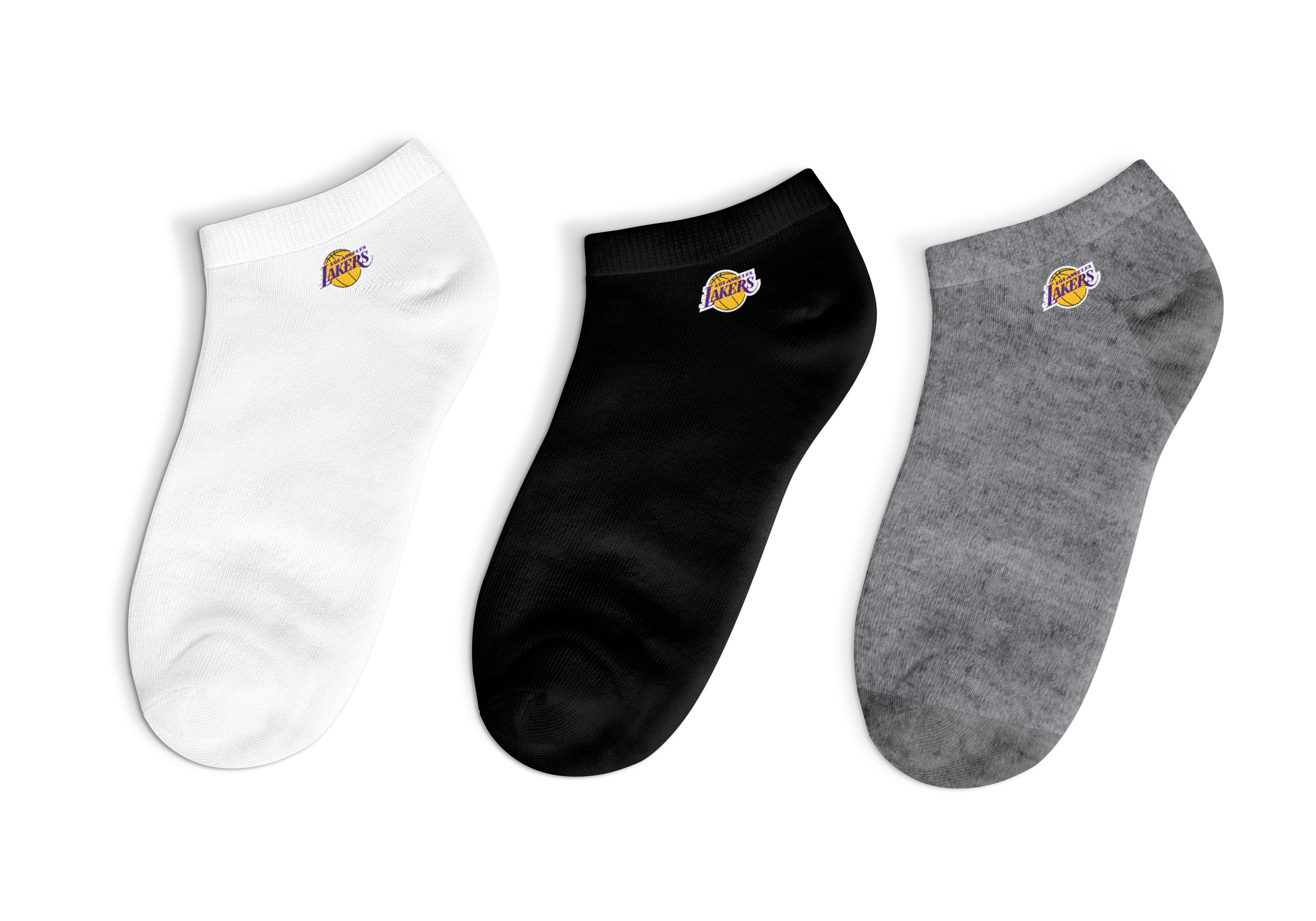 NBA Pack 3 Calcetines Unisex Los Angeles Lakers
