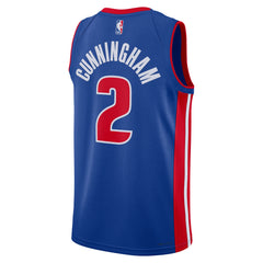 Nike Jersey Hombre Detroit Pistons Cade Cunningham Azul