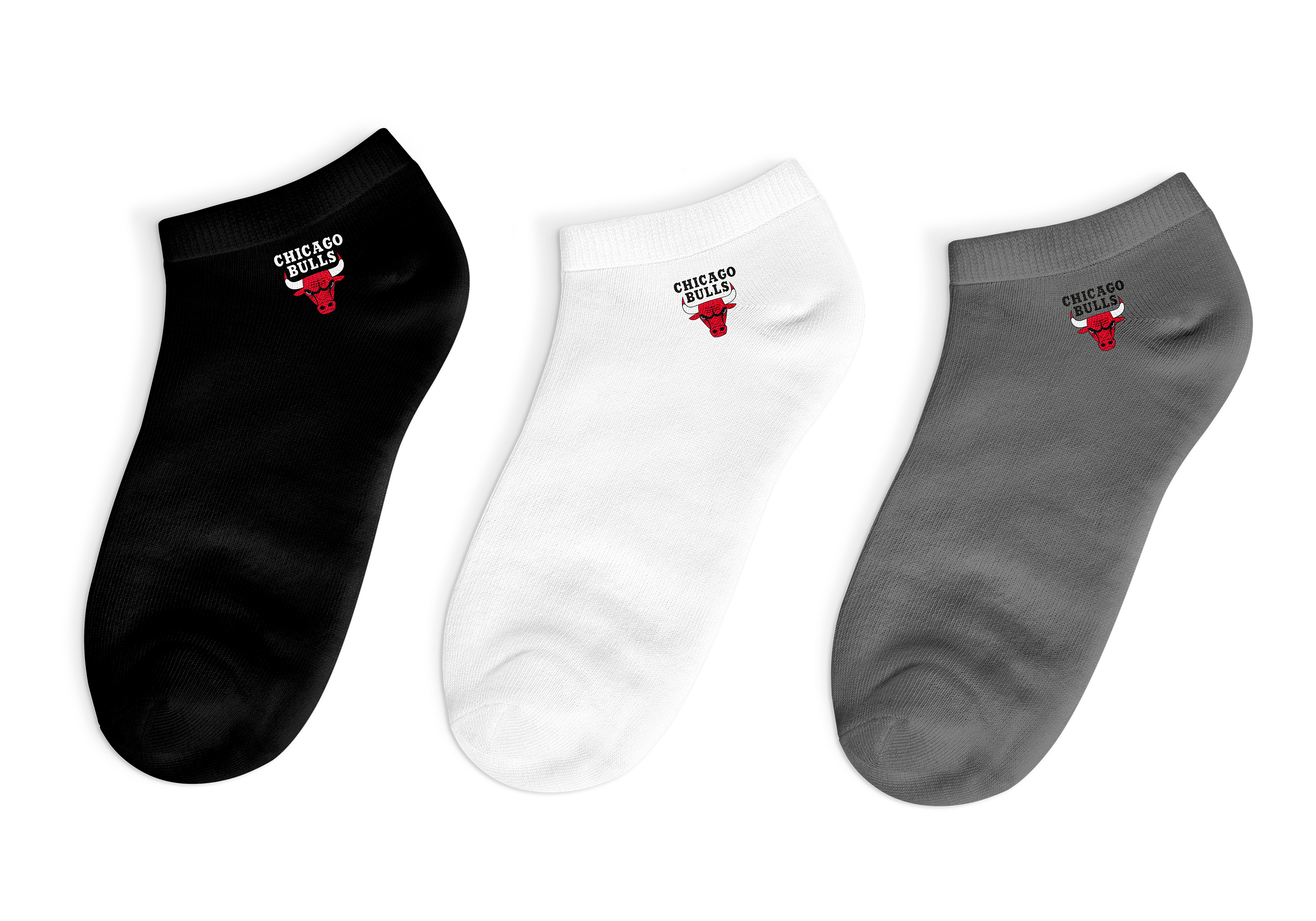 NBA Pack 3 Calcetín Unisex Chicago Bulls