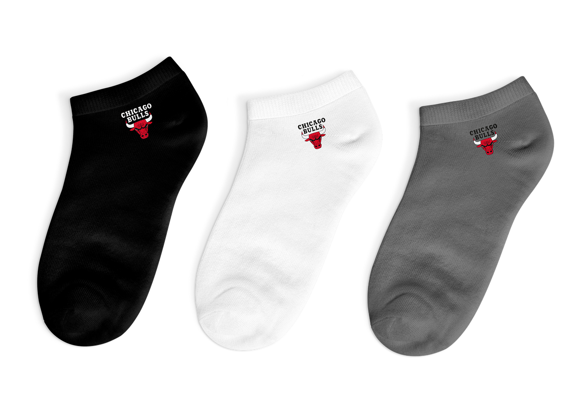 NBA Pack 3 Calcetín Unisex Chicago Bulls