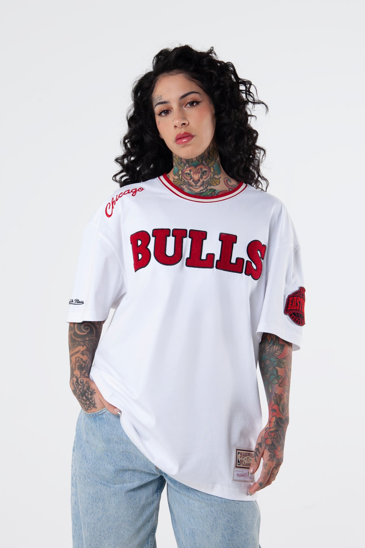 NBA Polera Match UP Hombre Chicago Bulls Blanco