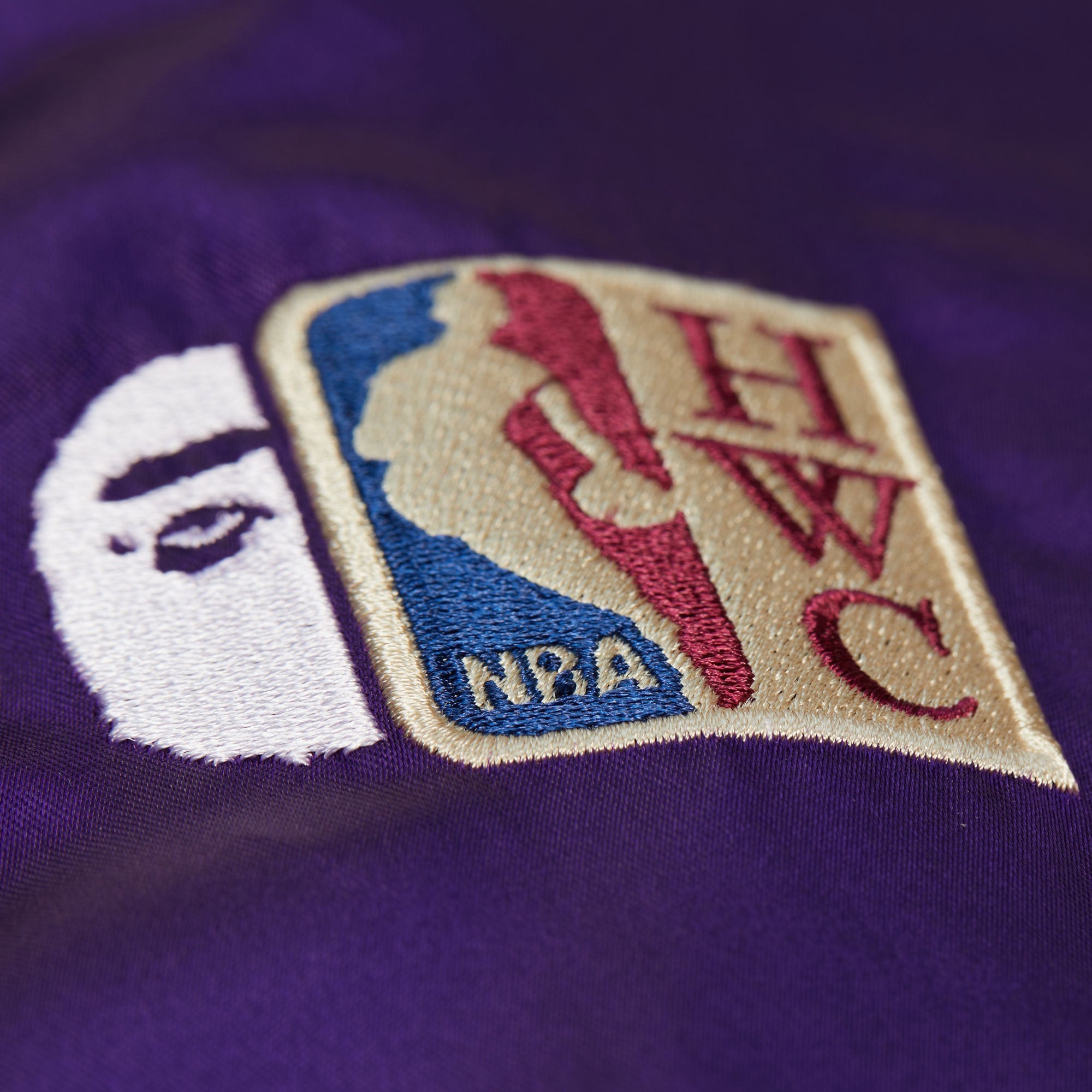 Mitchell And Ness Chaqueta Satin Hombre Los Angeles Lakers BAPE X M&N - NBA Store Chile