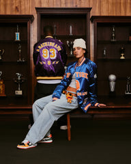 Mitchell And Ness Chaqueta Satin Hombre New York Knicks BAPE X M&N - NBA Store Chile