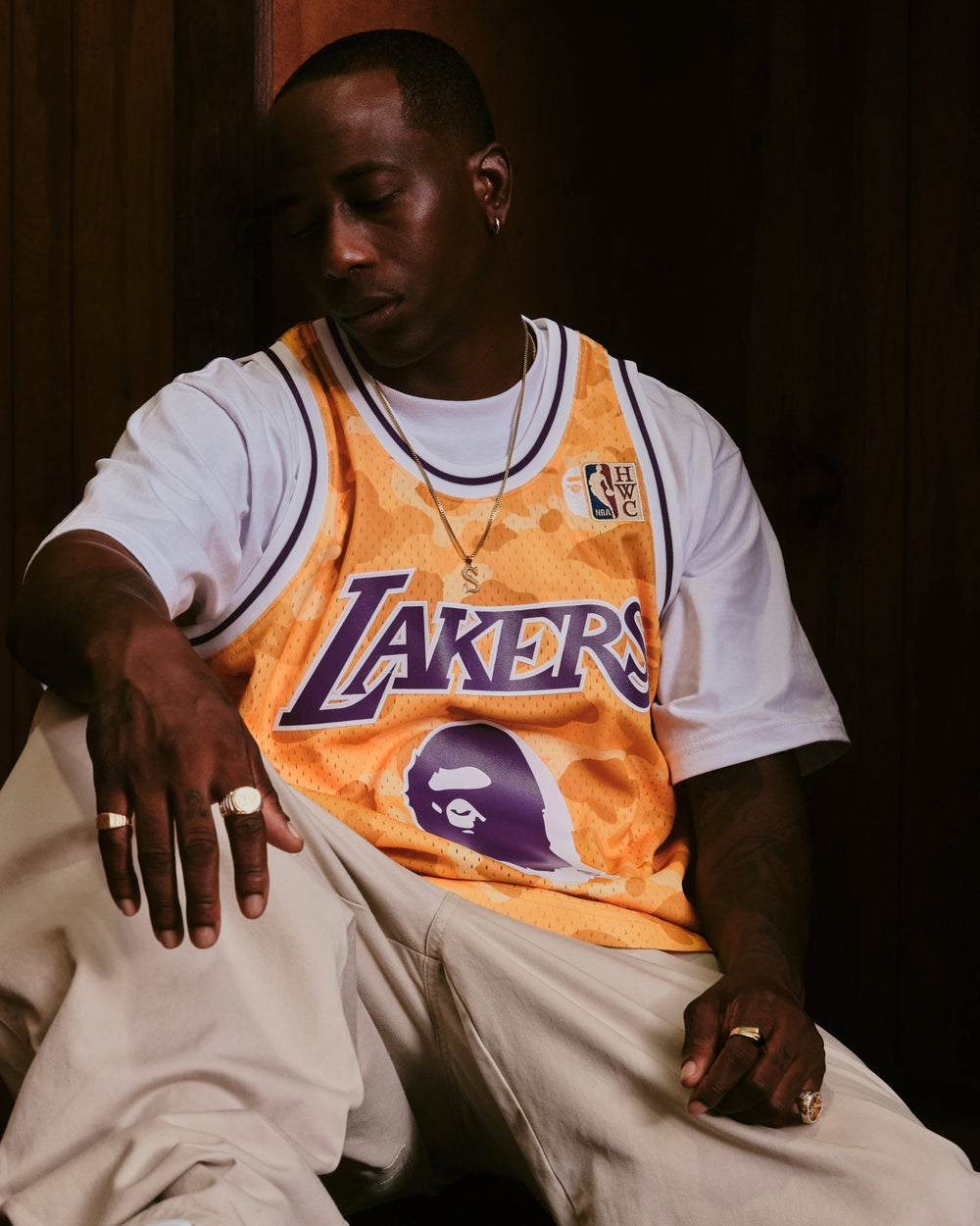Mitchell And Ness Jersey Hombre Los Angeles Lakers BAPE X M&N - NBA Store Chile