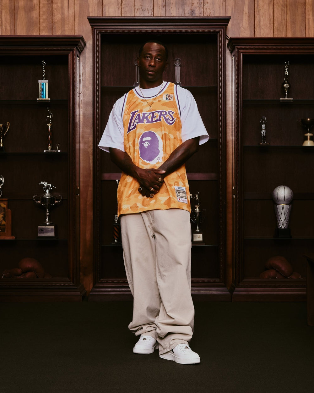 Mitchell And Ness Jersey Hombre Los Angeles Lakers BAPE X M&N - NBA Store Chile