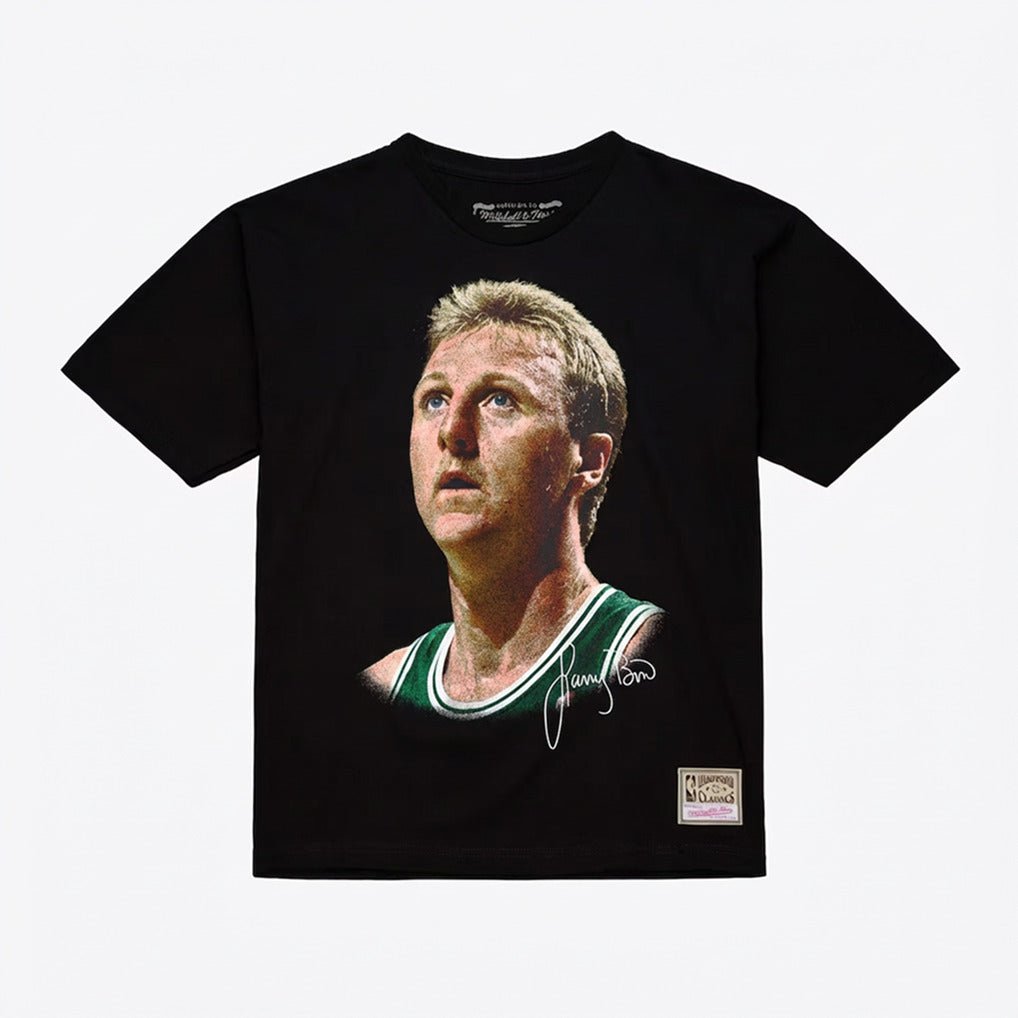 Mitchell and Ness Polera Big Face Tee Hombre Boston Celtics Larry Bird - NBA Store Chile