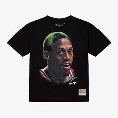 Mitchell and Ness Polera Big Face Tee Hombre Chicago Bulls Dennis Rodman - NBA Store Chile