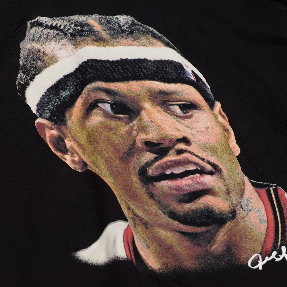 Mitchell and Ness Polera Big Face Tee Hombre Philadelphia 76Ers Allen Iverson - NBA Store Chile