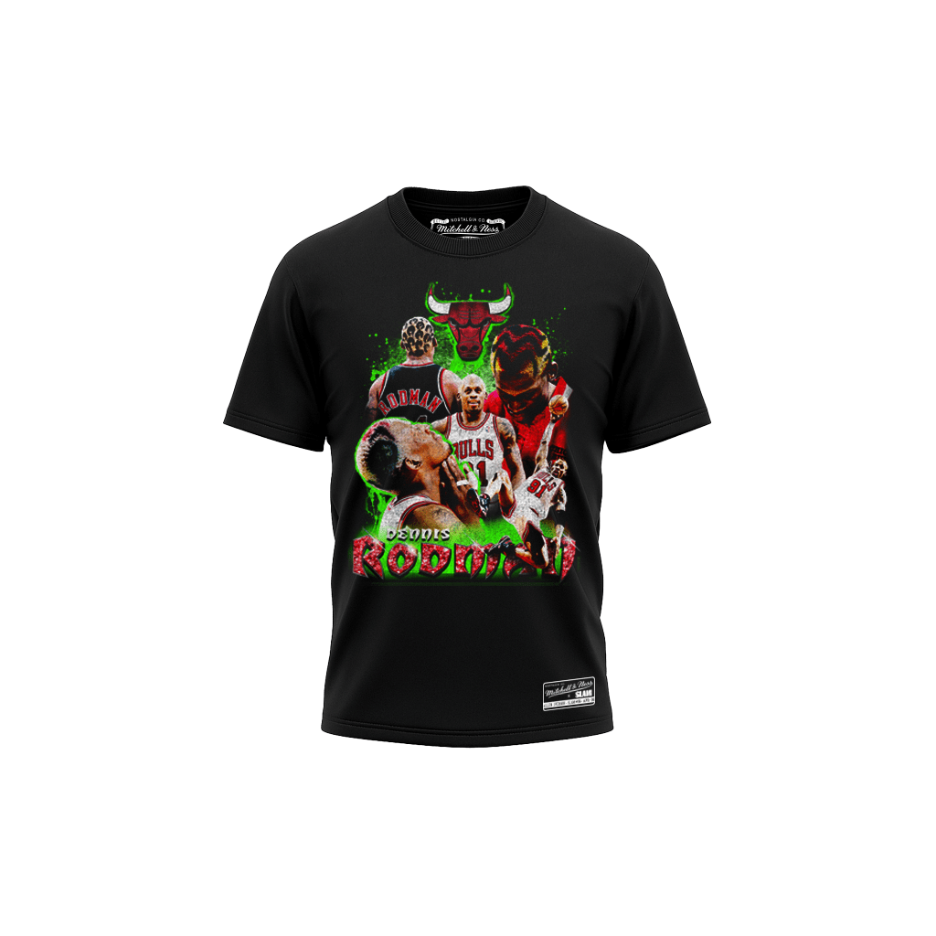 Mitchell And Ness Polera Hombre Chicago Bulls Dennis Rodman Vintage Hype - NBA Store Chile