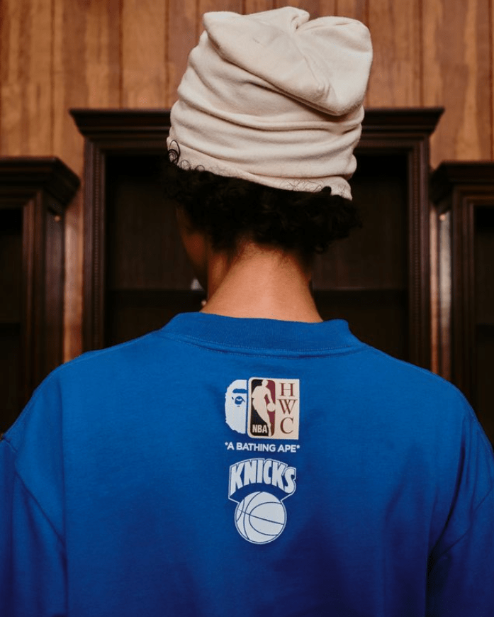 Mitchell And Ness Polera Hombre New York Knicks BAPE X M&N - NBA Store Chile