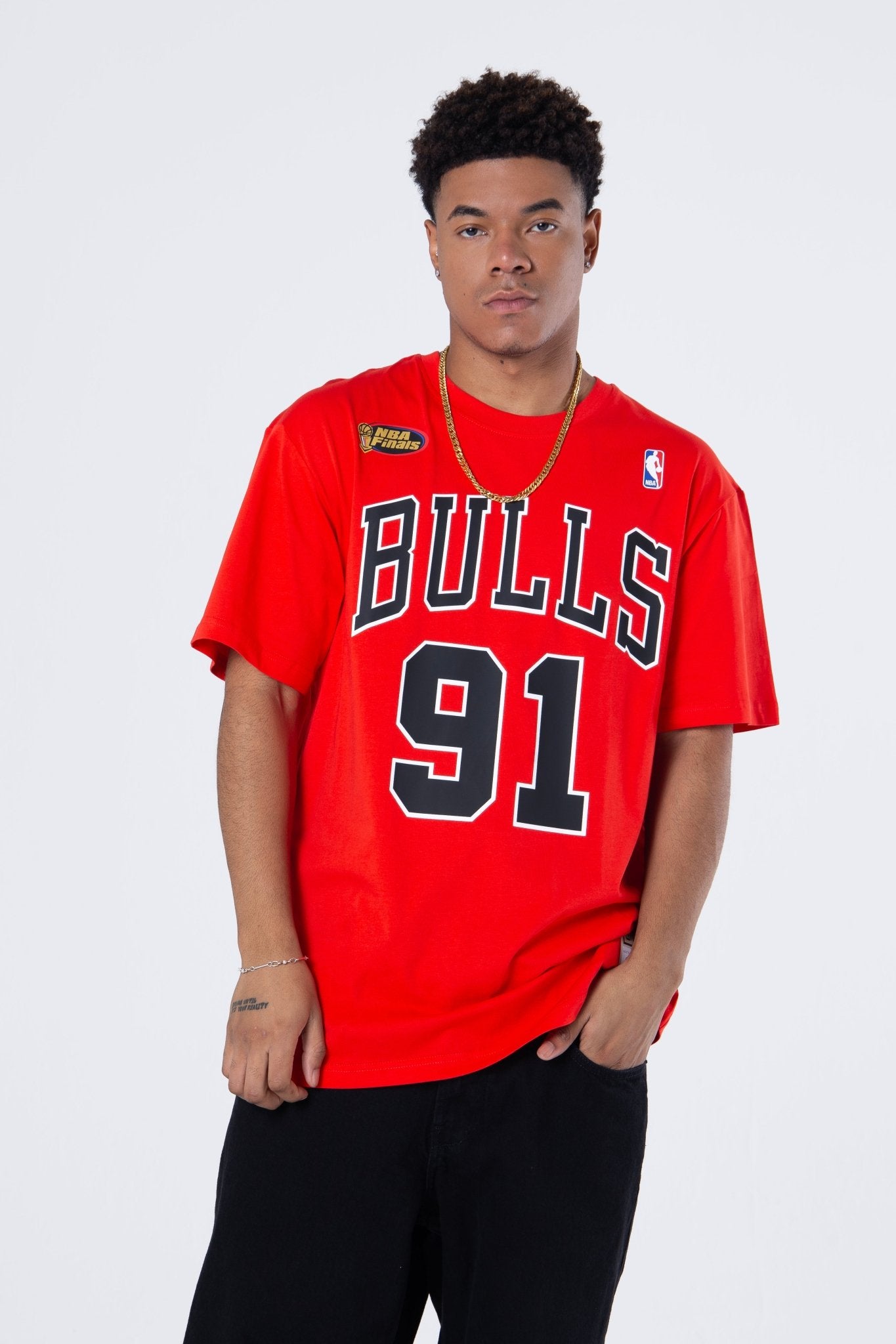 Mitchell and Ness Polera N&N Hombre Chicago Bulls Dennis Rodman - NBA Store Chile