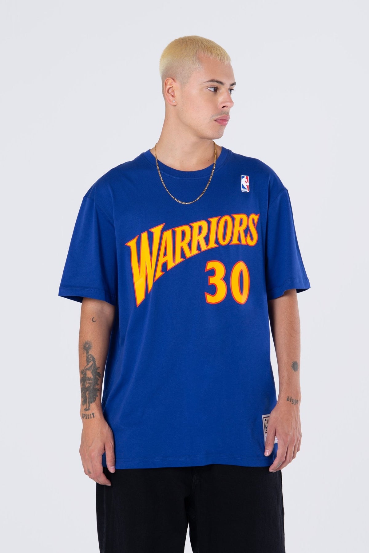 Mitchell and Ness Polera N&N Hombre Golden State Warriors Stephen Curry - NBA Store Chile