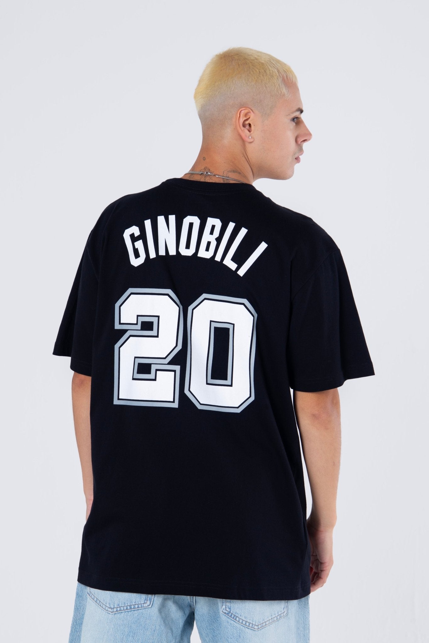 Mitchell and Ness Polera N&N Hombre San Antonio Spurs Manu Ginobili - NBA Store Chile