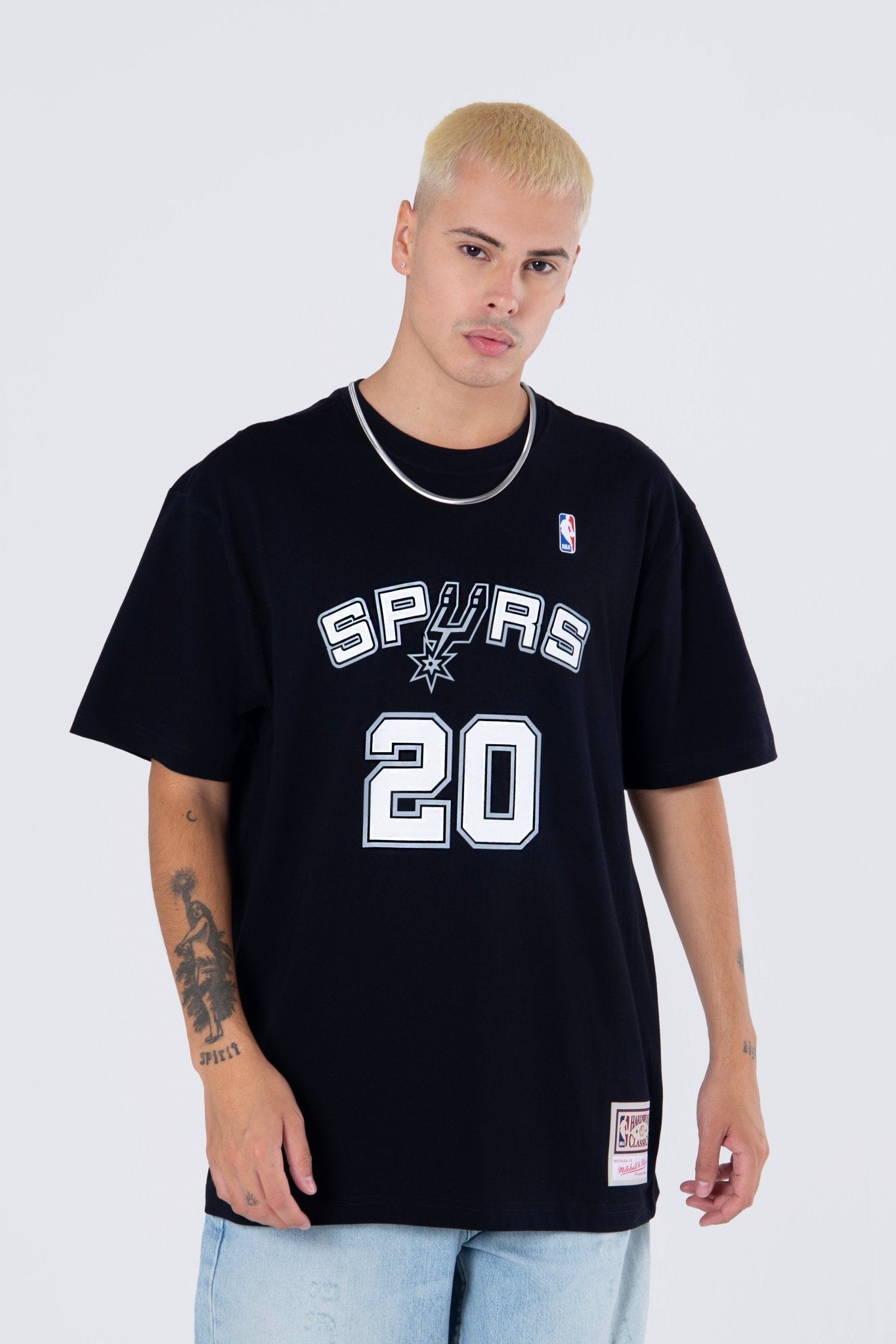Mitchell and Ness Polera N&N Hombre San Antonio Spurs Manu Ginobili - NBA Store Chile