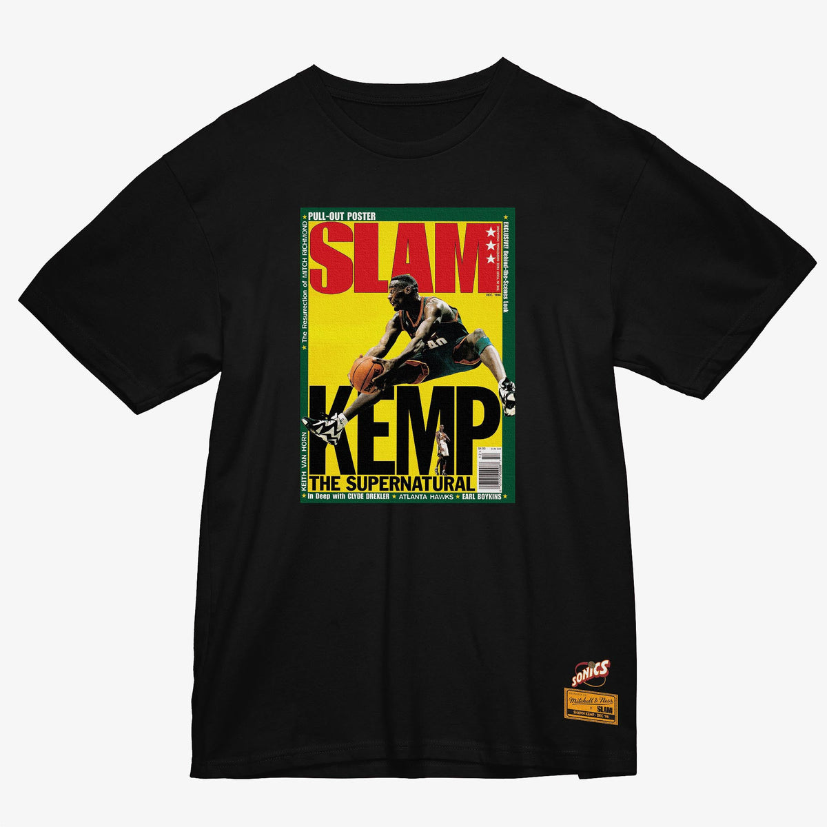 Mitchell and Ness Polera Slam Hombre Seattle Supersonics Shawn Kemp - NBA Store Chile