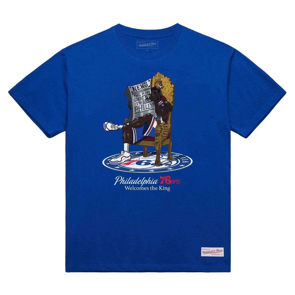 Mitchell and Ness Polera The King is here: Welcome to Philly Azul - NBA Store Chile