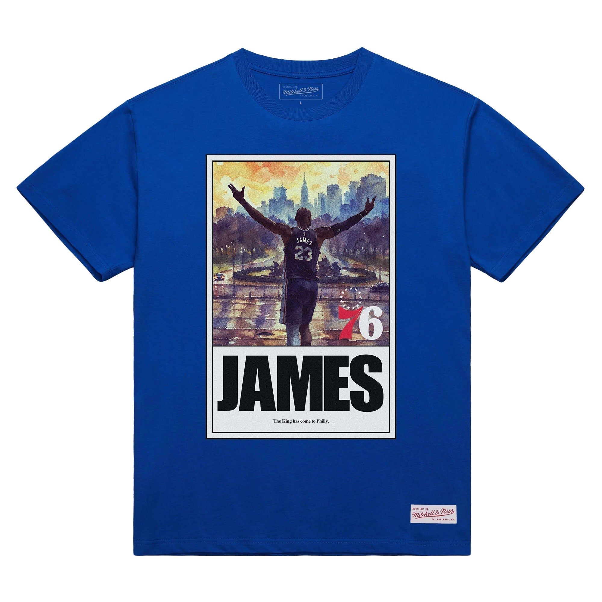 Mitchell and Ness Polera The King is here: Welcome to Philly Azul - NBA Store Chile