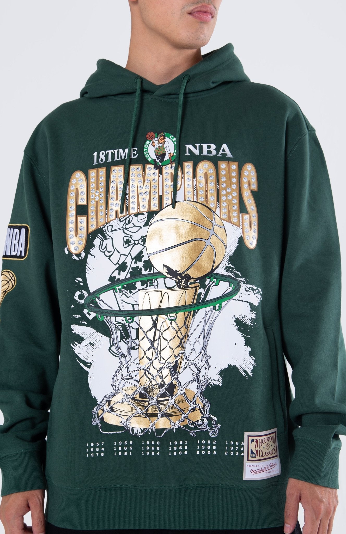 Mitchell and Ness Polerón Champs Hombre Boston Celtics - NBA Store Chile