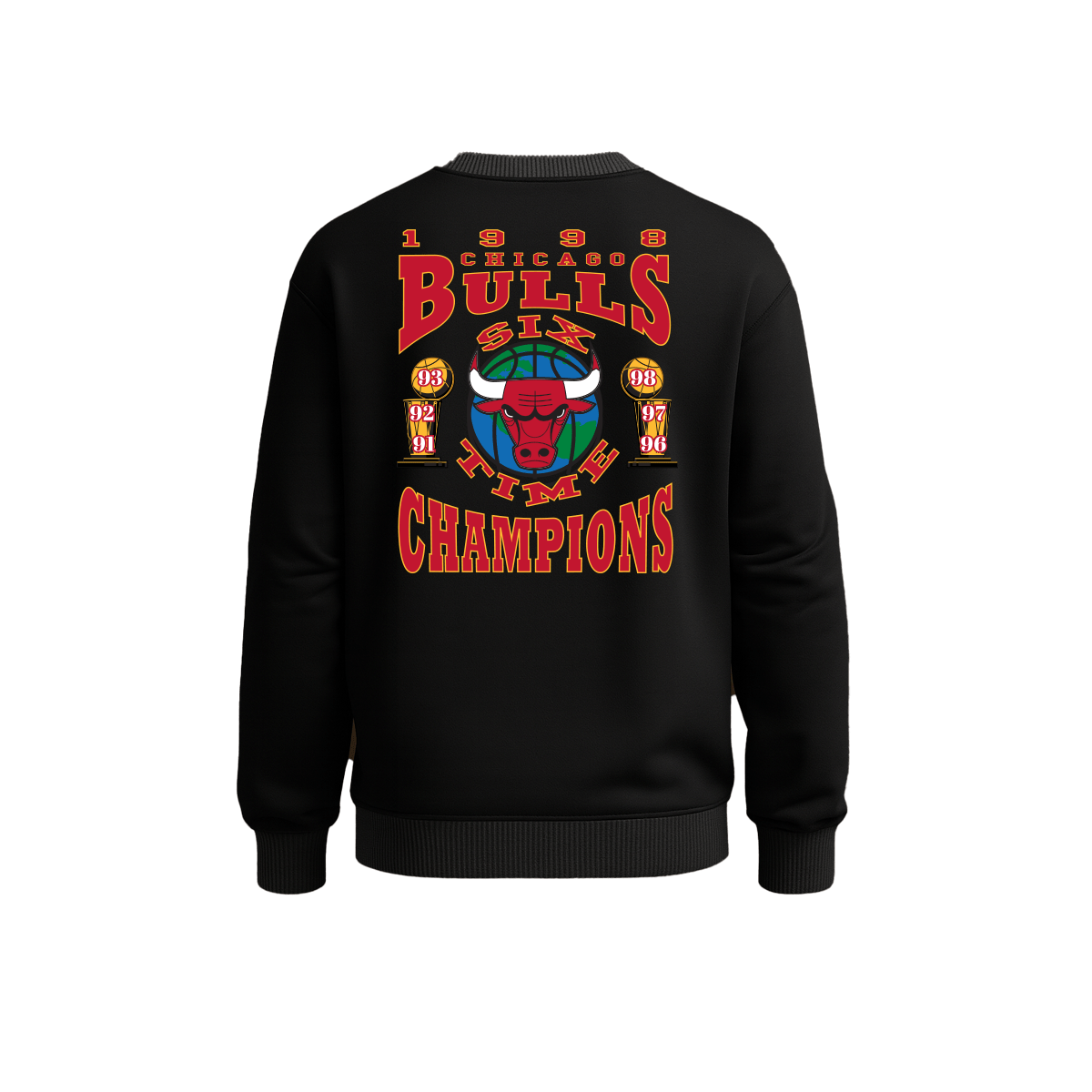 Mitchell And Ness Polerón Hombre Chicago Bulls Champions CREW - NBA Store Chile