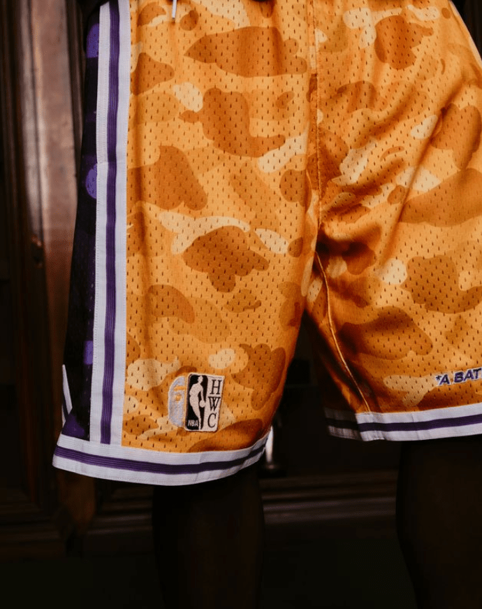 Mitchell And Ness Shorts Hombre Los Angeles Lakers BAPE X M&N - NBA Store Chile
