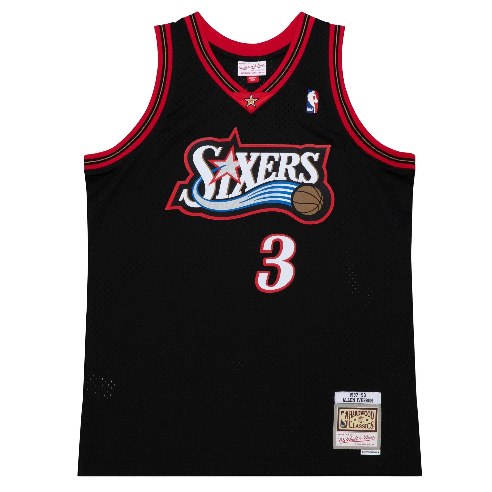 NBA Jersey Hombre Philadelphia 76ers Allen Iverson Negro - NBA Store Chile