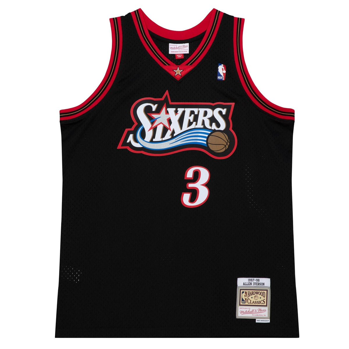 NBA Jersey Hombre Philadelphia 76ers Allen Iverson Negro - NBA Store Chile