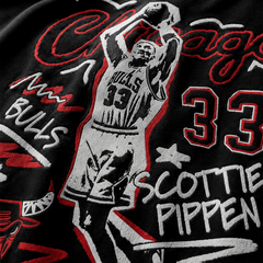 NBA Polera Chalked UP Hombre Chicago Bulls Scottie Pippen Negro - NBA Store Chile