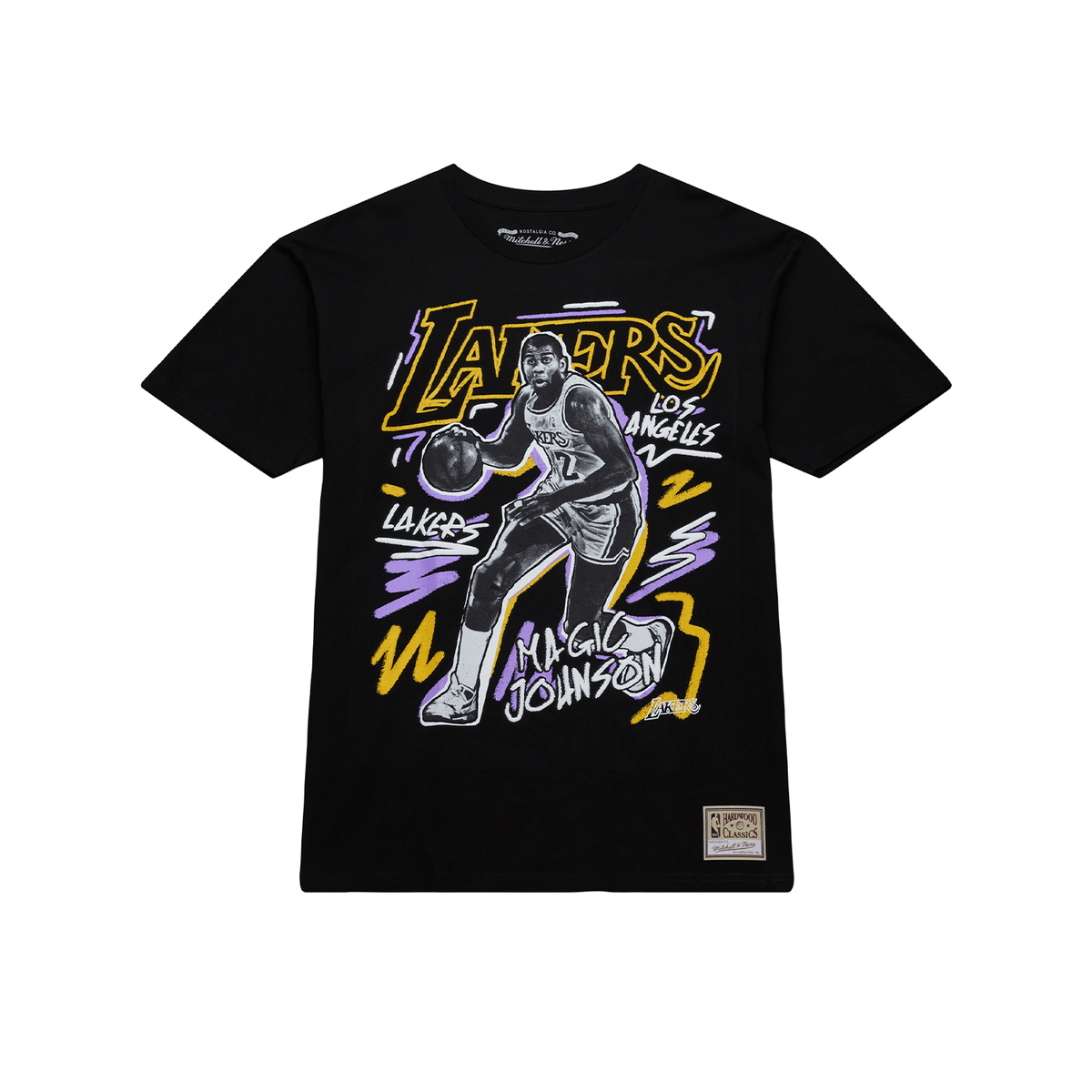 NBA Polera Chalked UP Hombre Los Angeles Lakers Magic Johnson Negro - NBA Store Chile